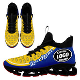 Custom Blue Yellow Maxsoul Shoes Personalized Sneaker FN030XD-D020388-25